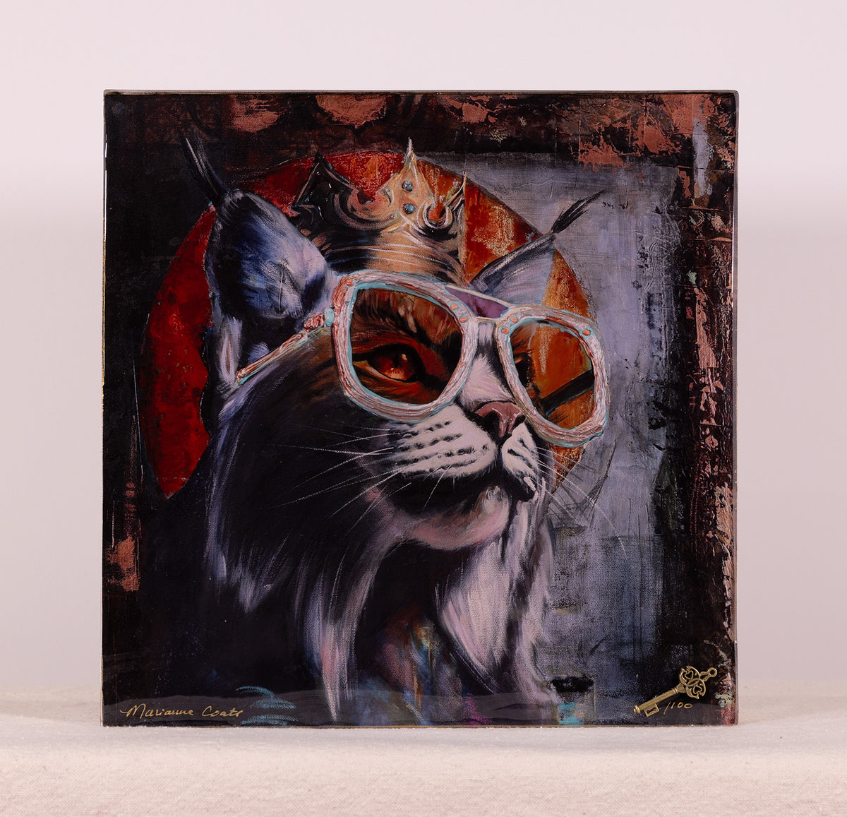 Meowdo Warrior - Hand Embellished Reproduction