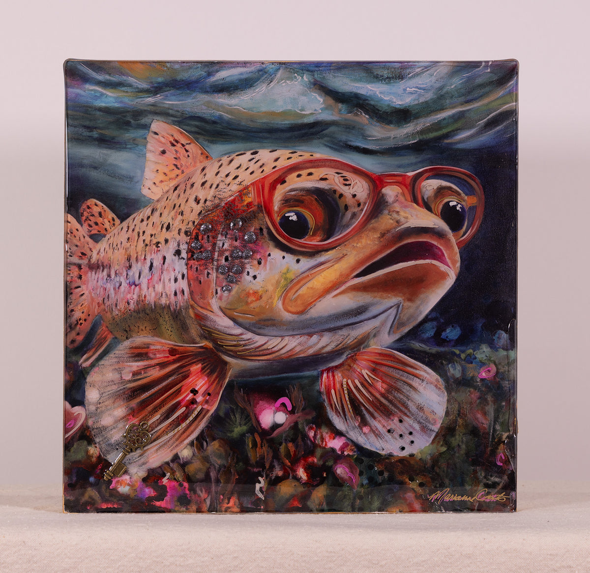 Mi Amor Loco - Hand Embellished Reproduction