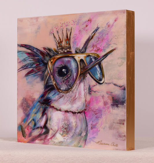 Wing it Baby - Hand Embellished Reproduction