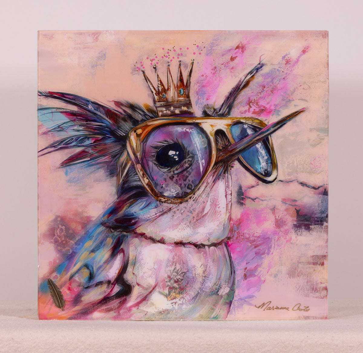 Wing it Baby - Hand Embellished Reproduction