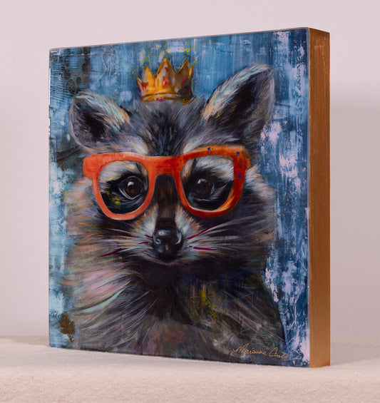 Little Miss Mischief - Hand Embellished Reproduction