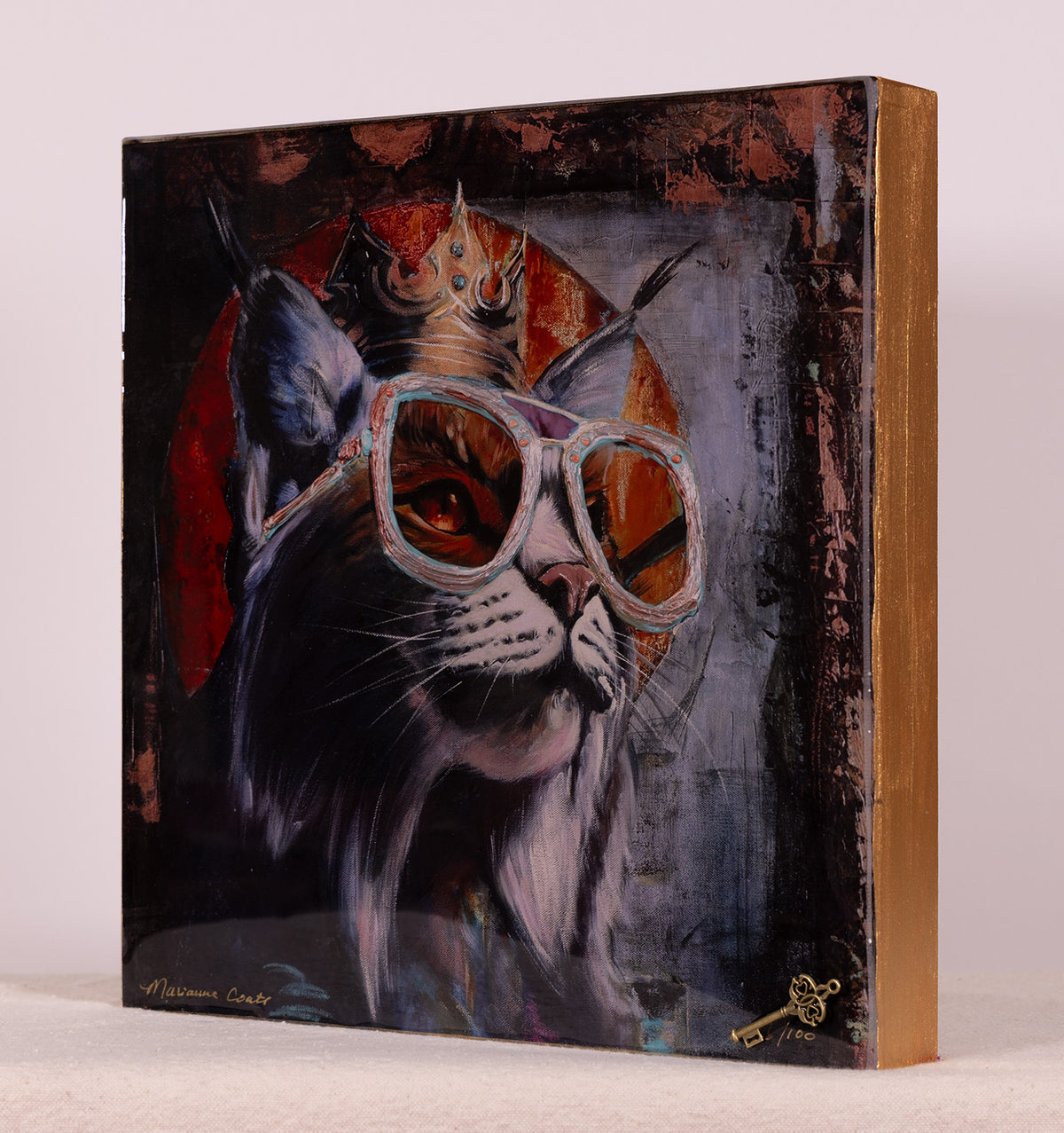 Meowdo Warrior - Hand Embellished Reproduction