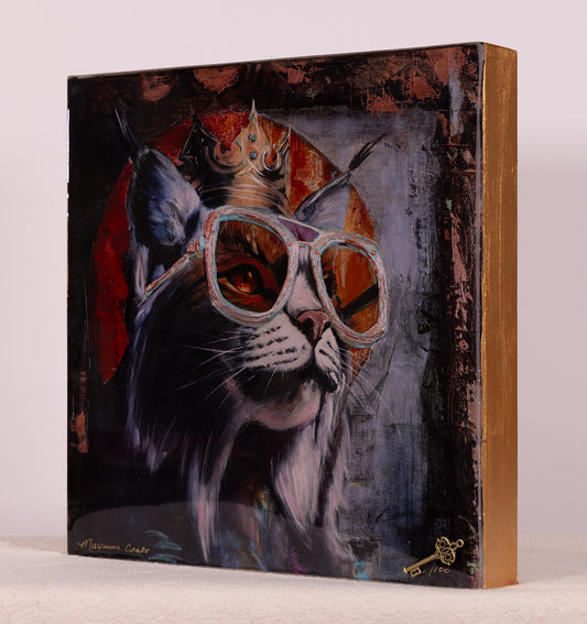 Meowdo Warrior - Hand Embellished Reproduction