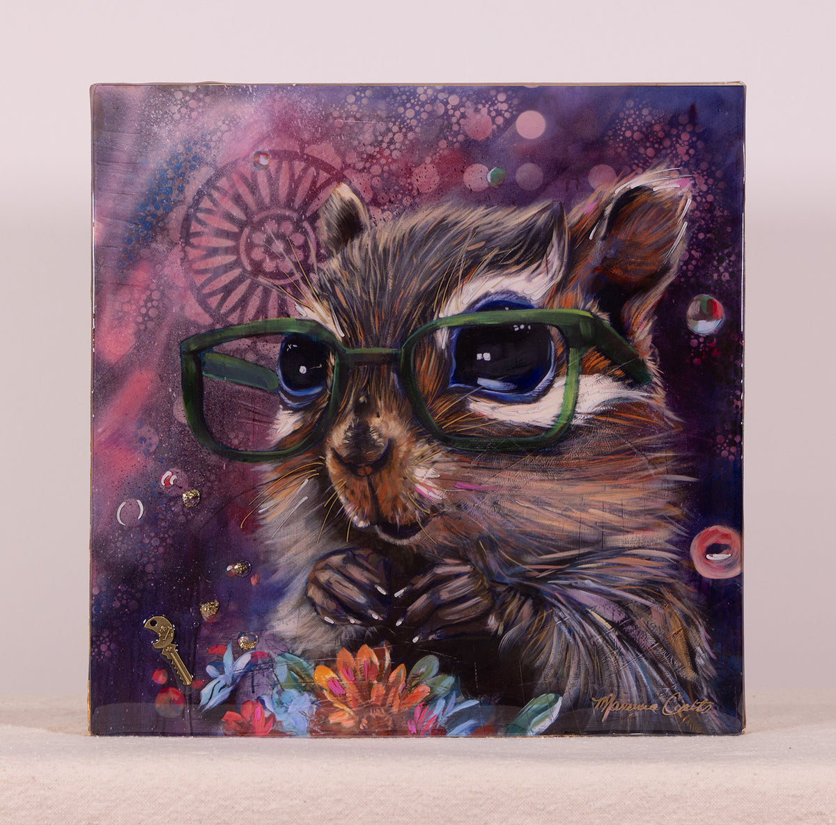 Chubby Cheeks Club - Hand Embellished Reproduction