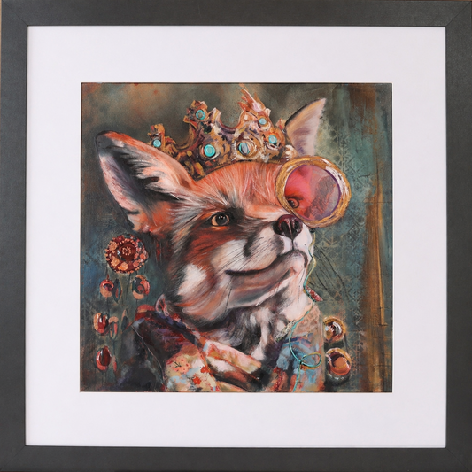 Baby Fox - Limited Edition Hand Embellished Print