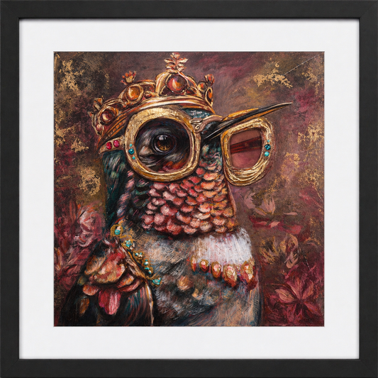 Hummingbird- Limited Edition Hand Embellished Print