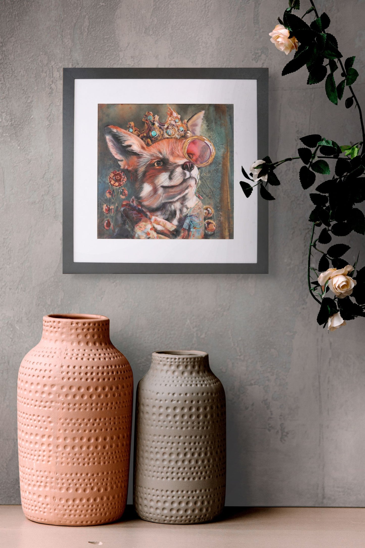 Baby Fox - Limited Edition Hand Embellished Print