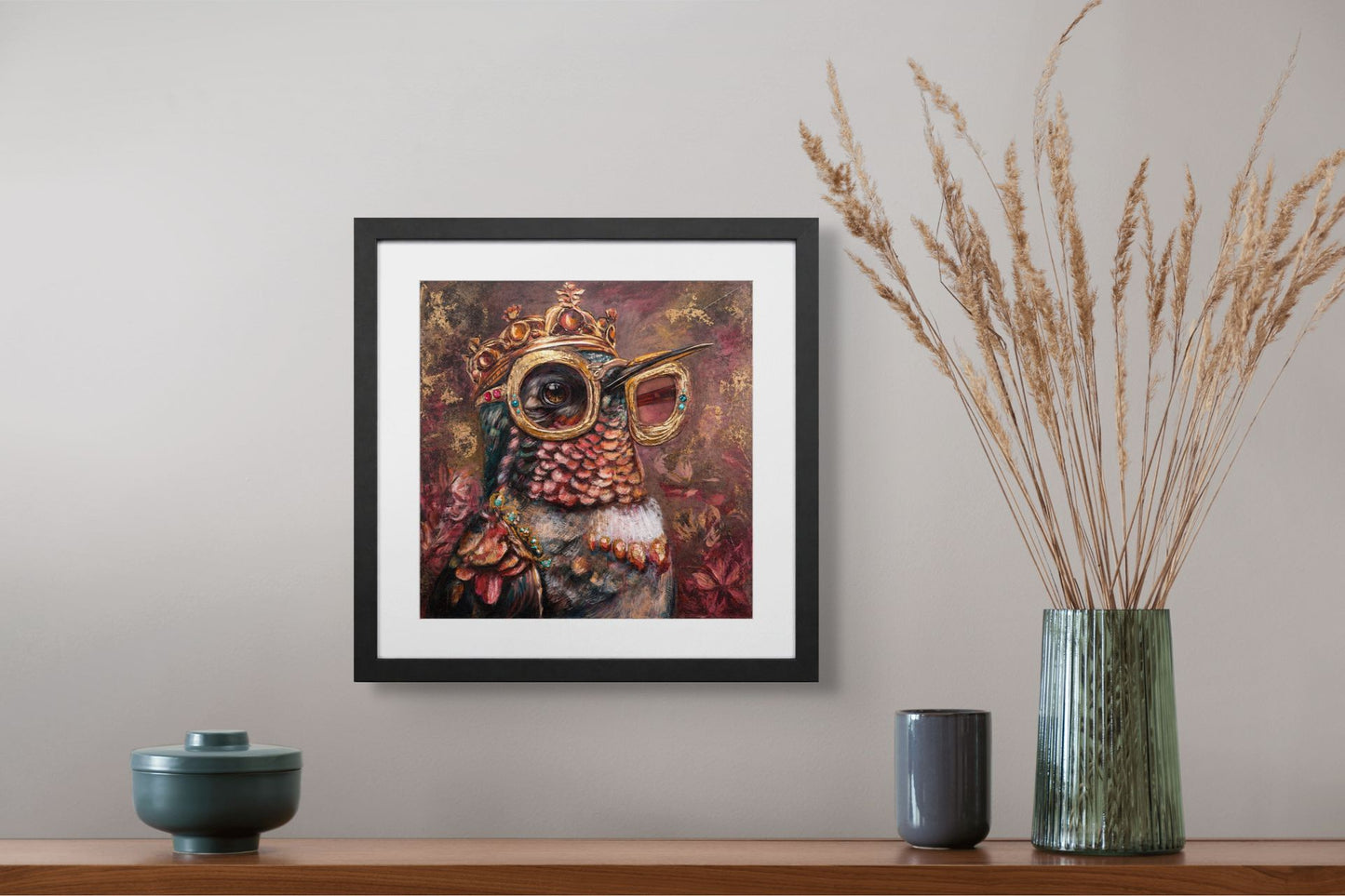 Hummingbird- Limited Edition Hand Embellished Print
